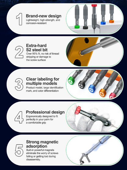 RELIFE RL-717 Rocket Head Screwdriver set