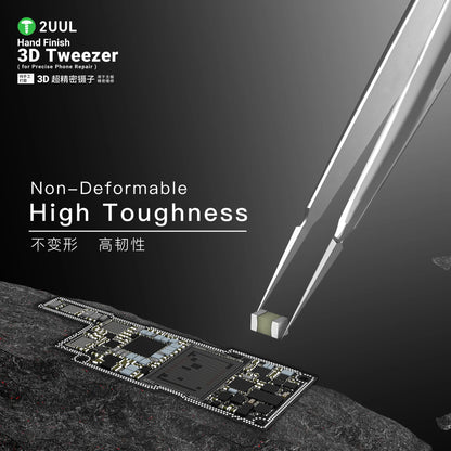 2UUL TW01 Hand Finish 3D Tweezer for Precise Phone Repair