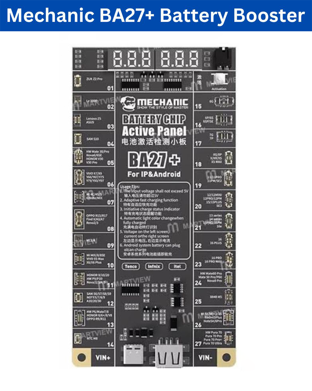 Mechanic BA27+ Battery Activation Board
