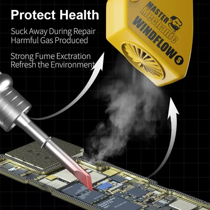 Mechanic Windflow-S Powerful Microscope Fume Smoking Fan