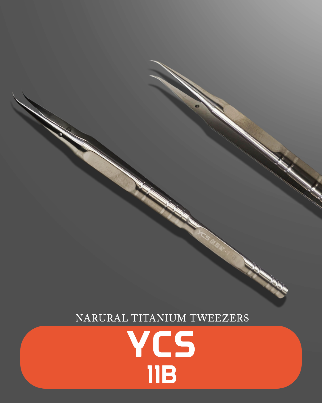 YCS 11B Repair Titanium Alloy Curved Pointed Tweezers