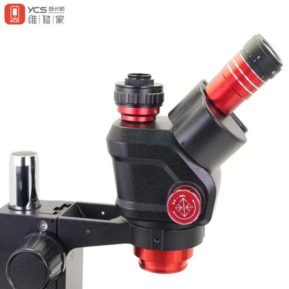 YCS 6558 X Trinocular Stereo Microscope 6.5X to 58X Zoom Microscope 360° Rotation Microscope