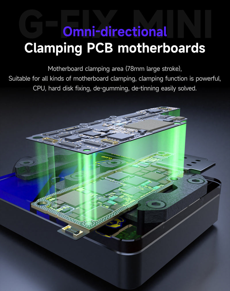 Mechanic G-Fix Mini Heat Resistant Tempered Glass Motherboard Fixture