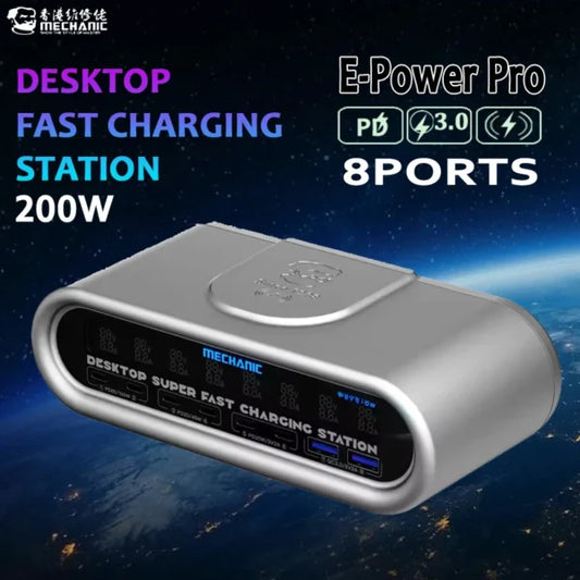 Mechanic 8 ports charger E= power