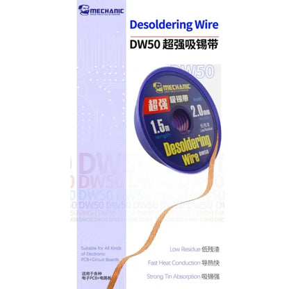 Mechanic DW50 2015 Desolder Wire 10PCS SET 2.0MM 1.5 M