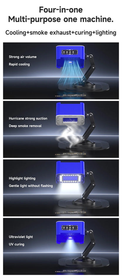 Mechanic FUL-4 Portable Foldable Multifunctional Smoke Extraction UV Curing Fan