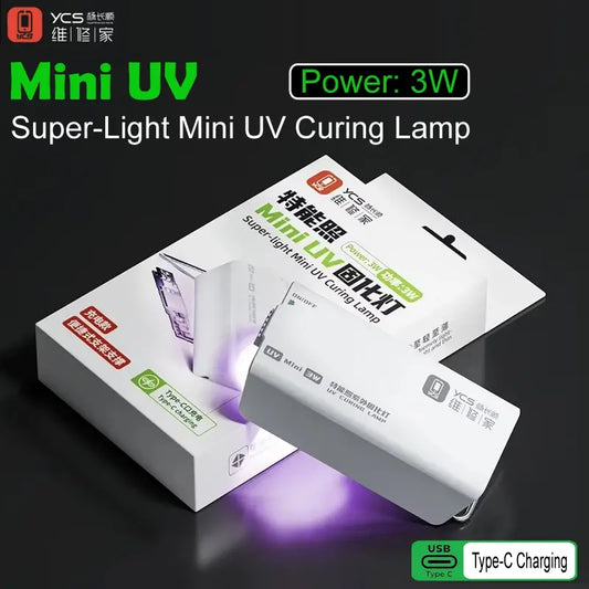 YCS 3W Portable UV Green Oil Fast Curing Lamp Built-in Battery