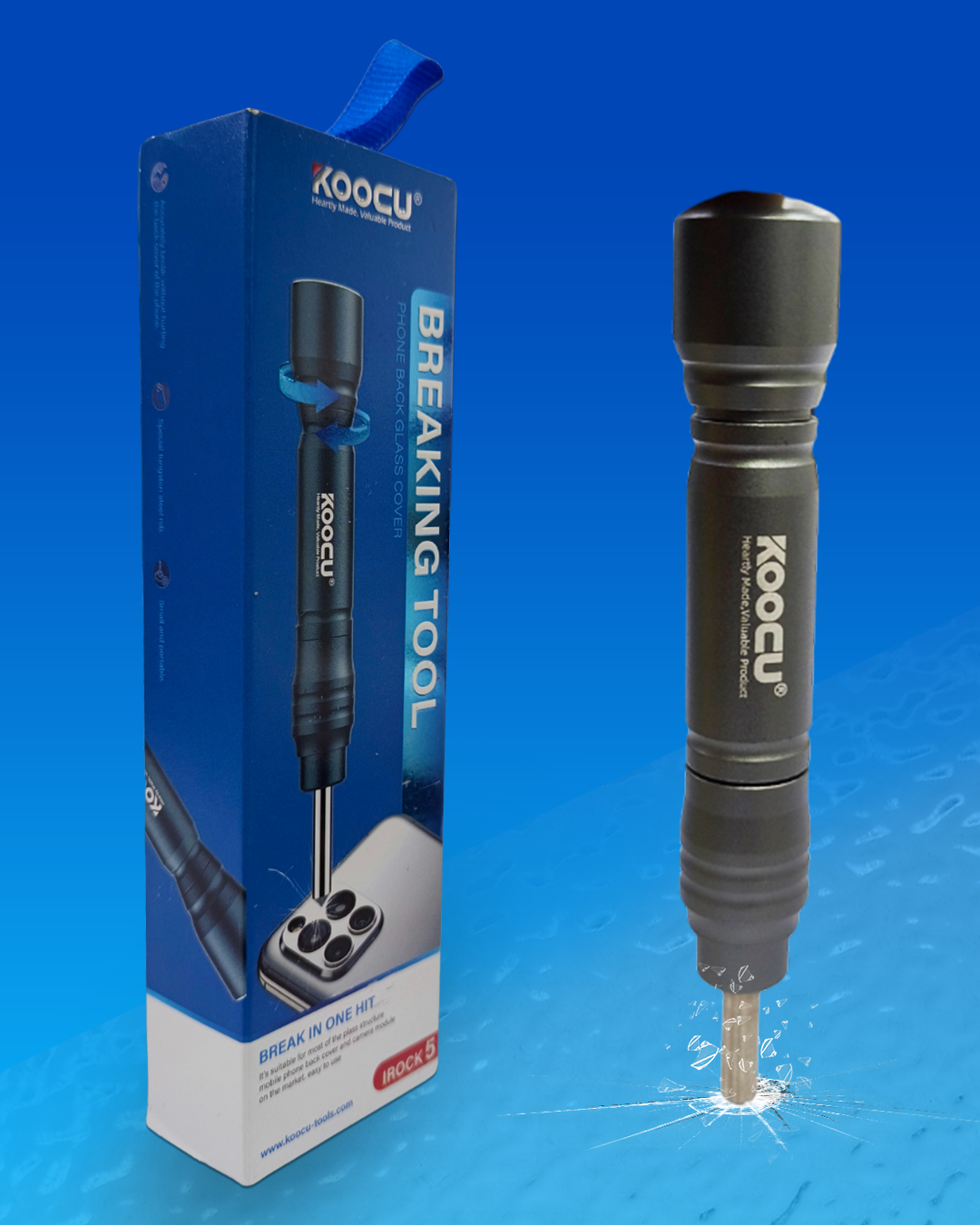 KOOCU iRock 5 Glass Breaking Tool – Precision Tool for Back Glass Removal