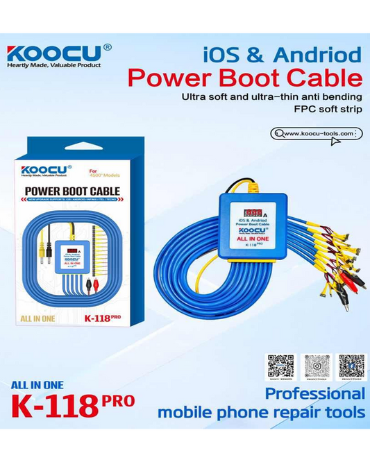 KOOCU K-118 Pro All-in-One iOS & Android Power Boot Cable