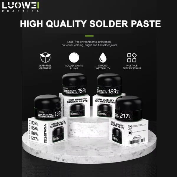 Luowei LW-SP1 183? Lead-Free Solder Paste For PCB Repair 50G