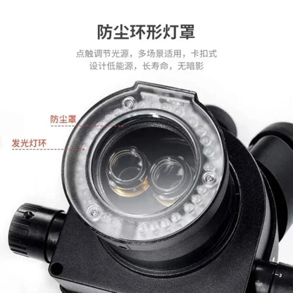 YCS 1S MAX HD Trinocular Microscope with Extra Large Base 7-45 Zoom10X/20 high eyepoint wide angle eyepiece YCS Microscope Tools