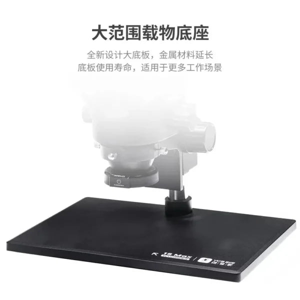 YCS 1S MAX HD Trinocular Microscope with Extra Large Base 7-45 Zoom10X/20 high eyepoint wide angle eyepiece YCS Microscope Tools