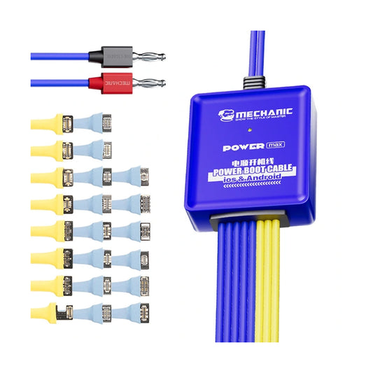 Mechanic Power Max Intelligent Anti-burning Power Boot Cable for iPhone 6 to 15PM & Android (12V Input)