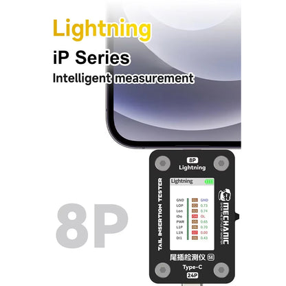Mechanic T-824 SE Type-C to Lightning High Precision Digital Display Tail Insertion Tester