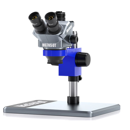 MASTERGO MG7050T-B11 (1:7.1 high zoom ratio-3D Continuous Zoom) 7X~50X trinocular Stereo Microscope