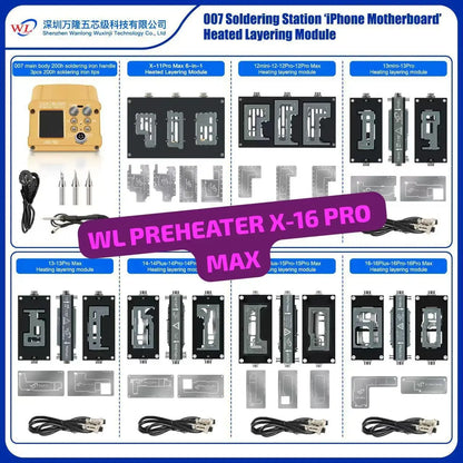 Wylie WL HT007 Intelligent Mainboard Layered Soldering Station Preheater for iPhone X to 16 Pro Max