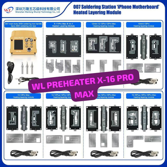 Wylie WL HT007 Intelligent Mainboard Layered Soldering Station Preheater for iPhone X to 16 Pro Max