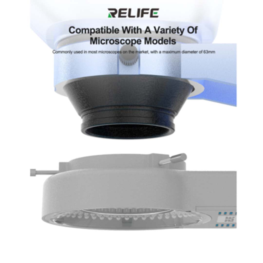 RELIFE RL-035M Microscope LED Ring Light – 144 LEDs