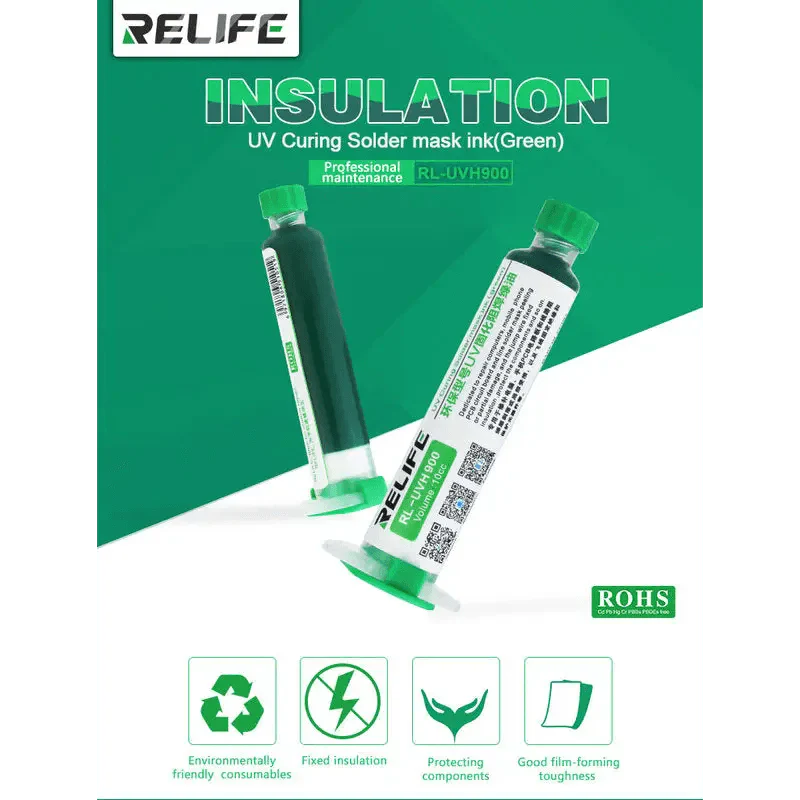 Relife RL-UVH900 Circuit Board UV Curing Solder Mask Ink green