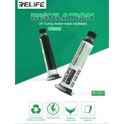 Relife RL-UVH900 Circuit Board UV Curing Solder Mask Ink BLACK