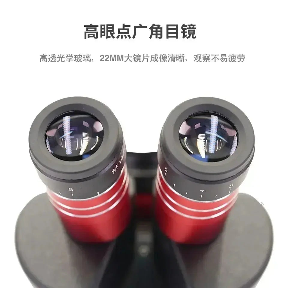 YCS 6558X 6.5X-58X Rotation Trinocular Stereo Zoom Microscope with Big Base